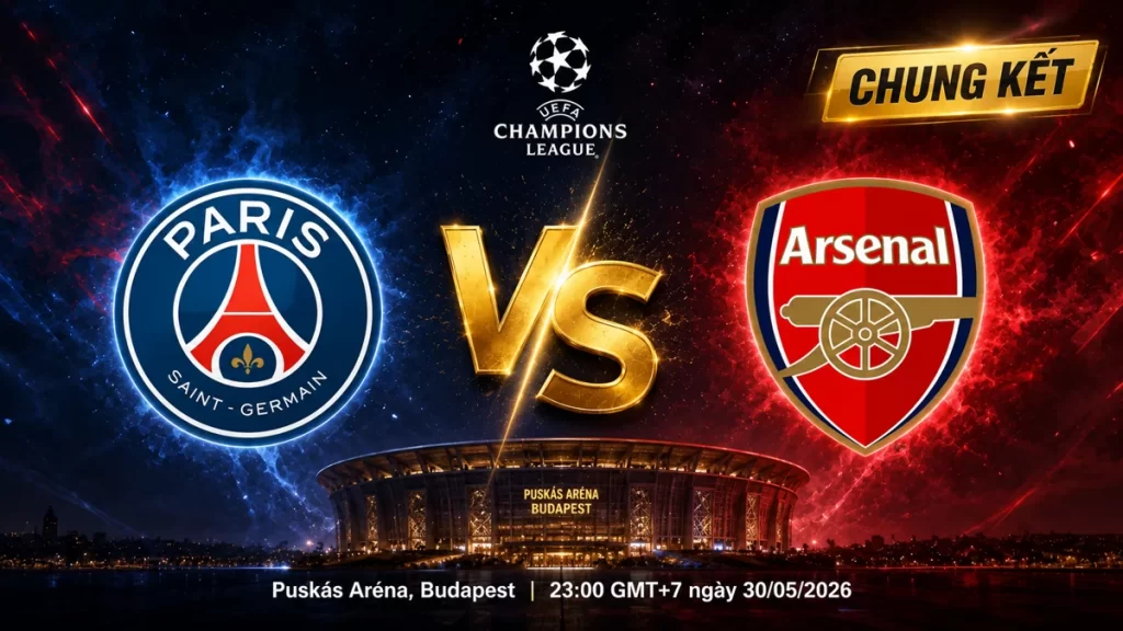 Soi Kèo PSG vs Arsenal trận chung Kết Champions League 2025/26