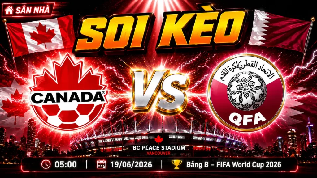 Soi Kèo Canada vs Qatar ngày 19/06